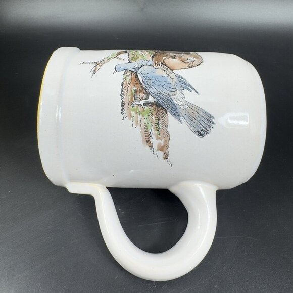 Vintage West Germany Stoneware Pottery Large Coffee Mug Cup Animal Hunting Scene - Picture 7 of 12